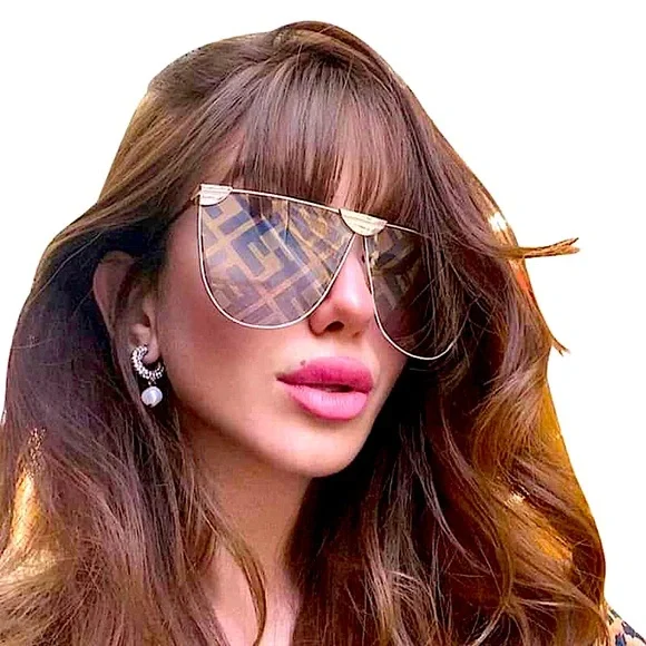 RARE Fendi Glasses With Mirrored Logo In Pink - Picture 5 of 10